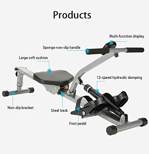 Image of Foldable Rowing Machines Rowing Machine Home Indoor Rowing Machine Foldable Fitness Equipment