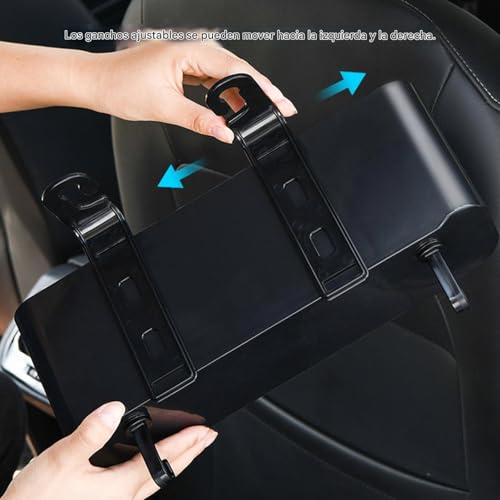 Boîte de rangement pour sièges arrière multifonction avec porte-serviettes
