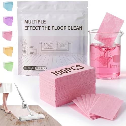 Floor Cleaning Tablets Multi-Surface Cleaner, Multi-Effect Floor Cleaning Sheets Wood