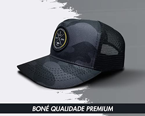 Boné de Pesca Premiun Oficial Iscas Matadeira Cor:Camuflado;Tamanho:Unico