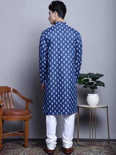 Image of Jompers Men's Cotton Floral printed kurta Pyjama Set.