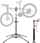 VEVOR Support de réparation de vélo, 80 lbs Support de réparation de vélo en acier robuste, support de maintenance réglable de vélo de hauteur avec plateau d'outils magnétiques bras télescopique, support pliable de travail de vélo pour la maison, magasins, noir