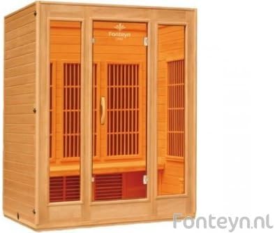 Sven 3 Topline 3 Person Infrared Sauna and Infrared Cabin Sauna/1900 Watt/and Many Extras