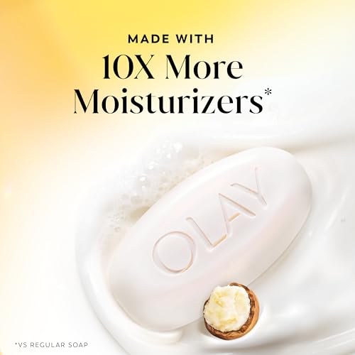 Image of Olay Beauty Bar, Ultra Moisture,10x More Moisturizers, 24 /7 Soft & Smooth Skin, Gentle Cleanse on Face & Body, Vitamin B3 Complex, For All Skin Types, Shea Butter Scent, 3.75 oz, (Pack of 8)