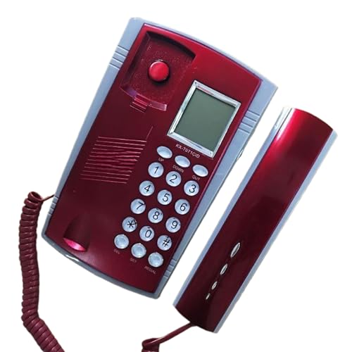 Téléphone fixe LED KX-071 doté de la recomposition automatique du dernier numéro composé
