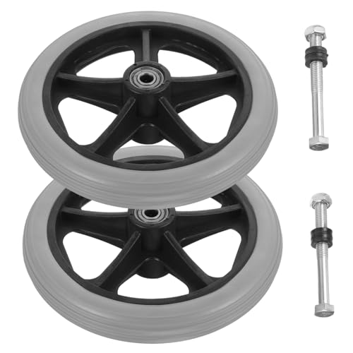 IWOWHERO 2pcs Front Wheel Replacement Parts for Wheelchair Wheelchair Wheels Heavy Duty Anti-wear Small Supplies