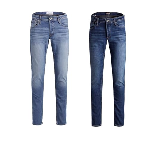 Jeans bleu JACK & JONES slim 32W 30L parfait pour le bureau et les sorties