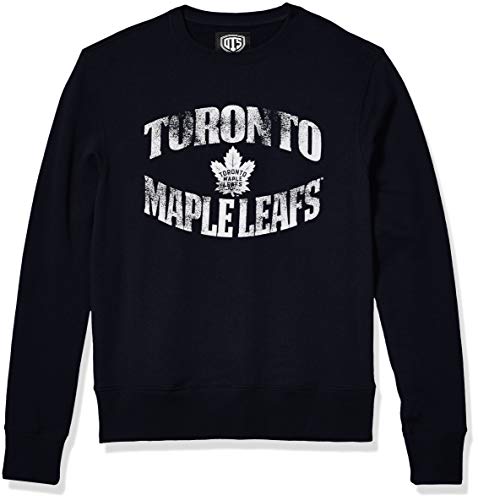 OTS NHL Toronto Maple Leafs Men's Fleece Crew, Distressed Marbleton, XX-Large by OTS - Used condition - CA$39.77