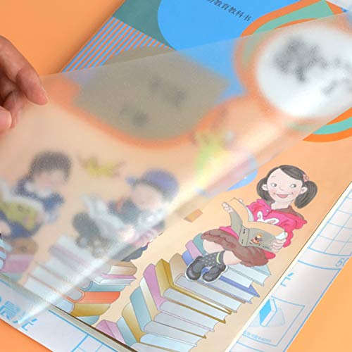 TomaiBaby 10 peças de capa transparente de plástico autoadesivo à prova d'água, protetor de livro t