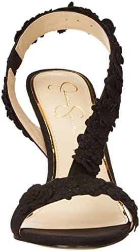 Jessica Simpson Women's Jessin Heeled Sandal, Black, 8.5 | Image 1