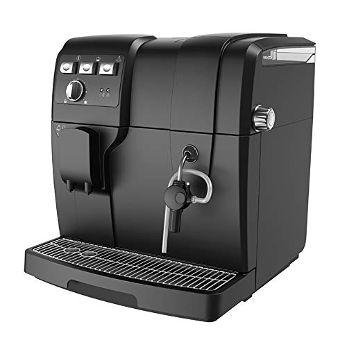 KG7HQRP Espresso Machines 19 Bar Cappuccino Machine with Adjustment Milk Frother for Espresso Latte and Mocha 1.5L Removable Water Tank Black