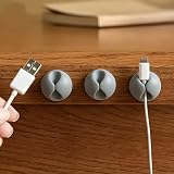 Desk Cable Management Clips 5 Pack Cord Organizer Holder for Charging Cables USB Wires and Office Desk Setup