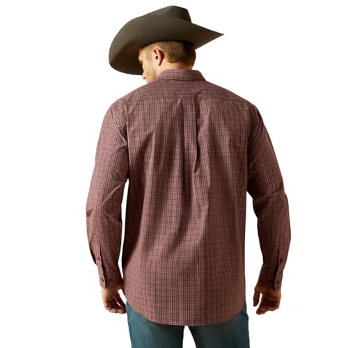 Ariat Men's Burgundy Pro Series Travis Shirt2