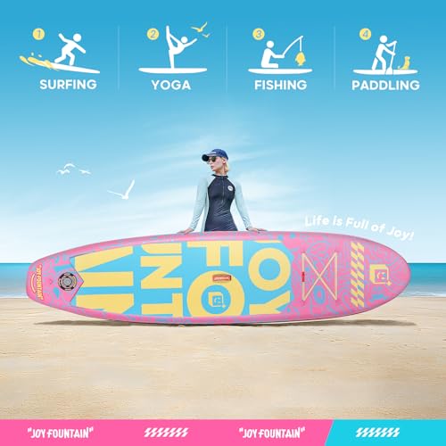 Image of 10.8'x31.5 inchx6 inch Premium Stand Up Paddle Boards for All Skill Levels with SUP Board Paddle Accessories, All-Round Inflatable Paddle Board for Adults & Youth