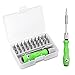 Kit de accesorios de destornillador magnético de precisión 32 en 1, juego de destornilladores en estuche, conjunto de herramientas de reparación de electrónica para relojes, ordenadores, portátiles