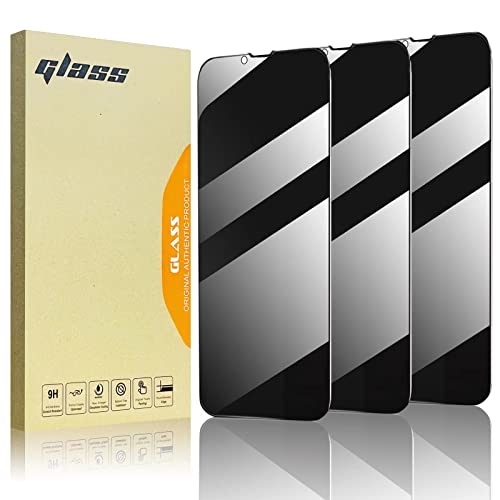 zonyee Sichtschutzfolie für iPhone 13 Pro 6.1 Zoll, 3 Stück Anti Spähen Privatsphäre Sichtschutzfolie Anti-Spy Gehärtetem Glas Folie [9H Härte Blickschutzfolie] Cover