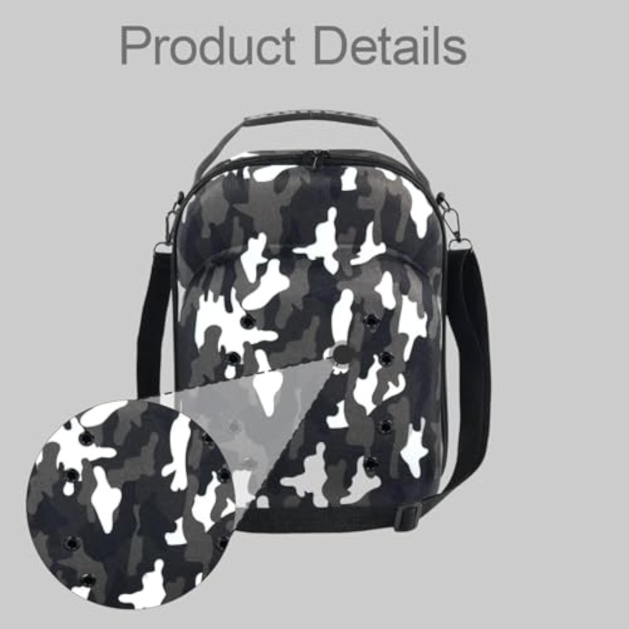 Hard Hat Travel Case Crushproof Fashion Shoulder Bag