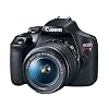 Canon EOS Rebel T7 DSLR Camera EF-S 18-55mm f/3.5-5.6 is II Lens Kit, 24.1 Megapixel CMOS (APS-C) Sensor, Full HD Videos, Built-in Wi-Fi, Beginner Photographers, Digital Camera, Black