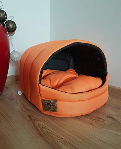 Cuccia per cani S M ([S ] 34 x 40 x 39 cm, Oragne)...