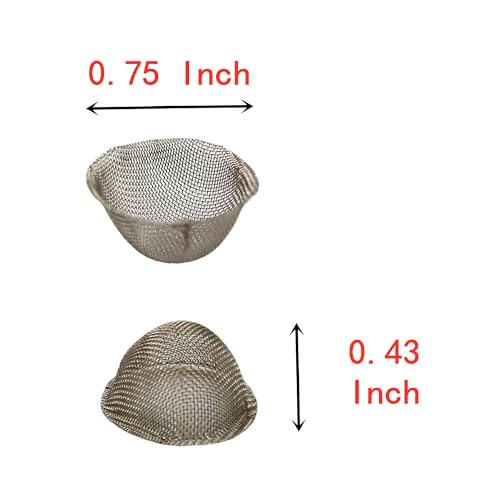 Pipe Screens 50 Pieces 3/4 Inch Tapered Design Clean Screens, 0.75 Inch 100% Stainless Steel Mesh, with a Storage Box - Image 4