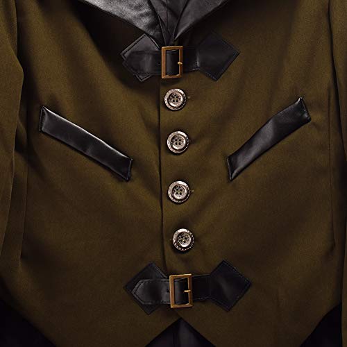 BLESSUME Gothic Victorian Tailcoat Steampunk VTG Coat Jacket Halloween Cosplay Costume (S, Army Green) steampunk buy now online BLESSUME Gothic Victorian Tailcoat Steampunk VTG Coat Jacket Halloween Cosplay Costume (S, Army Green) steampunk buy now online