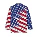 HUIACONG American Flag Kids Golf Shirts for 13-14 Years Boys Star Undershirts for Preschool Girls Stripe Sweatshirts for Children Patriotic Tops for Party