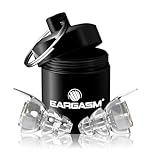 Eargasm High Fidelity Transparent Clear Earplugs for Concerts, Festivals, Musicians, DJs, Night-Life, Motorcycle Hearing Protection - Reusable Ear Plugs for High Fidelity Noise Reduction up to 21 dB