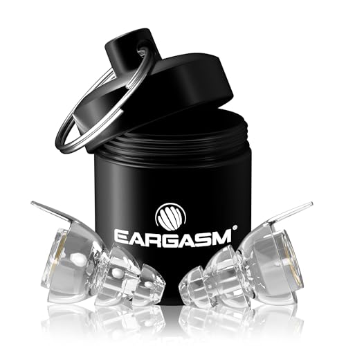 Eargasm High Fidelity Earplugs with Transparent Filters - Reusable Noise