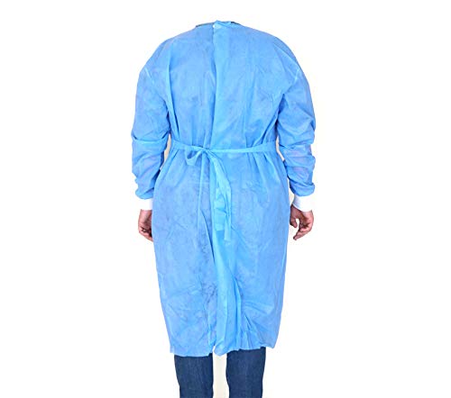 Image of WON Non-Surgical Isolation Gown, Blue, One Size fits All, 1 Count