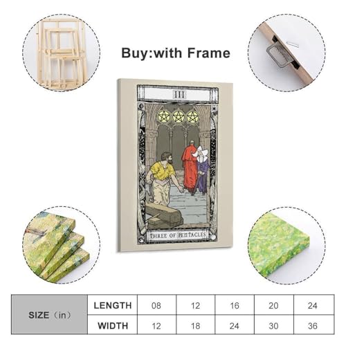 Poster moderne figure et pentacles JIDUHON, la solution décoration murale 20x30 cm
