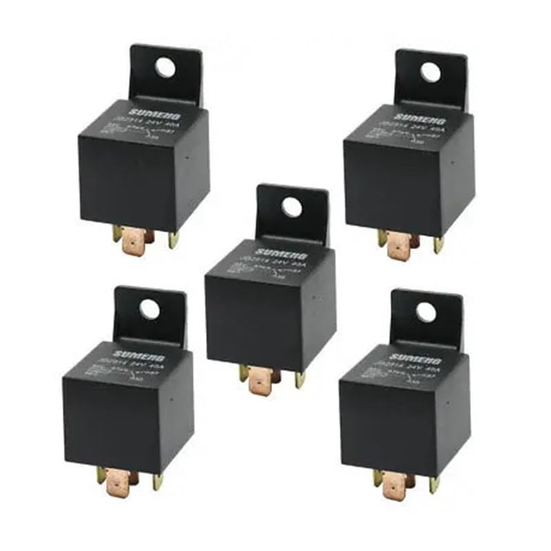 Relais de voiture 5 pièces DC 24V 40A 1 NO NC SPDT pour automatisme industriel