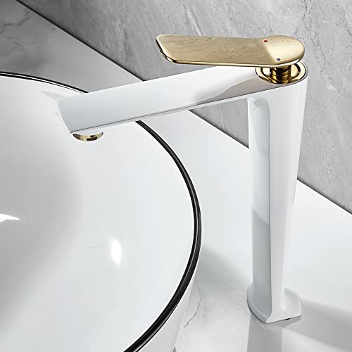 Robinet de bassin en cuivre durable anti-fuite et anti-calcaire pour lavabo de salle de bain