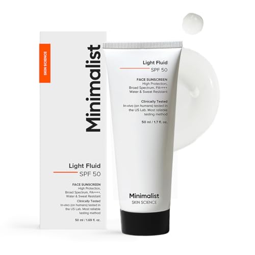 Minimalist Light Fluid Sunscreen SPF 50 for Oily Skin (PA++++) | ...