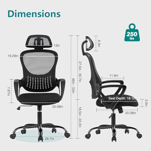 Smug HJ3JO-619-BK Home Office Desk Chairs thumb #2