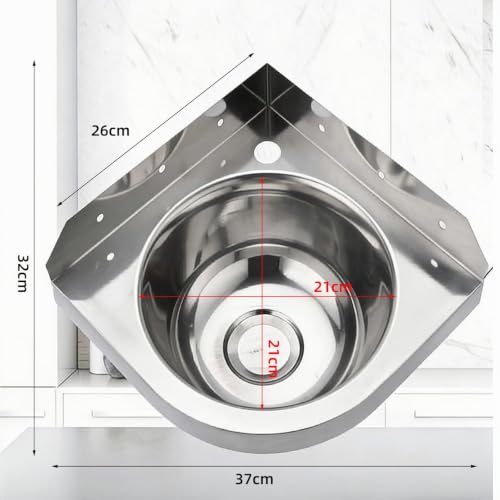 Évier en acier inoxydable compact d'angle avec robinetterie intégrée - 7