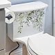 Abziehbare Toilettensitz-Folie mit Blumenmuster – Hygienische Badezimmeraufkleber und Wandfolie für Dekoration (Umweltfreundliche Klebefolie)