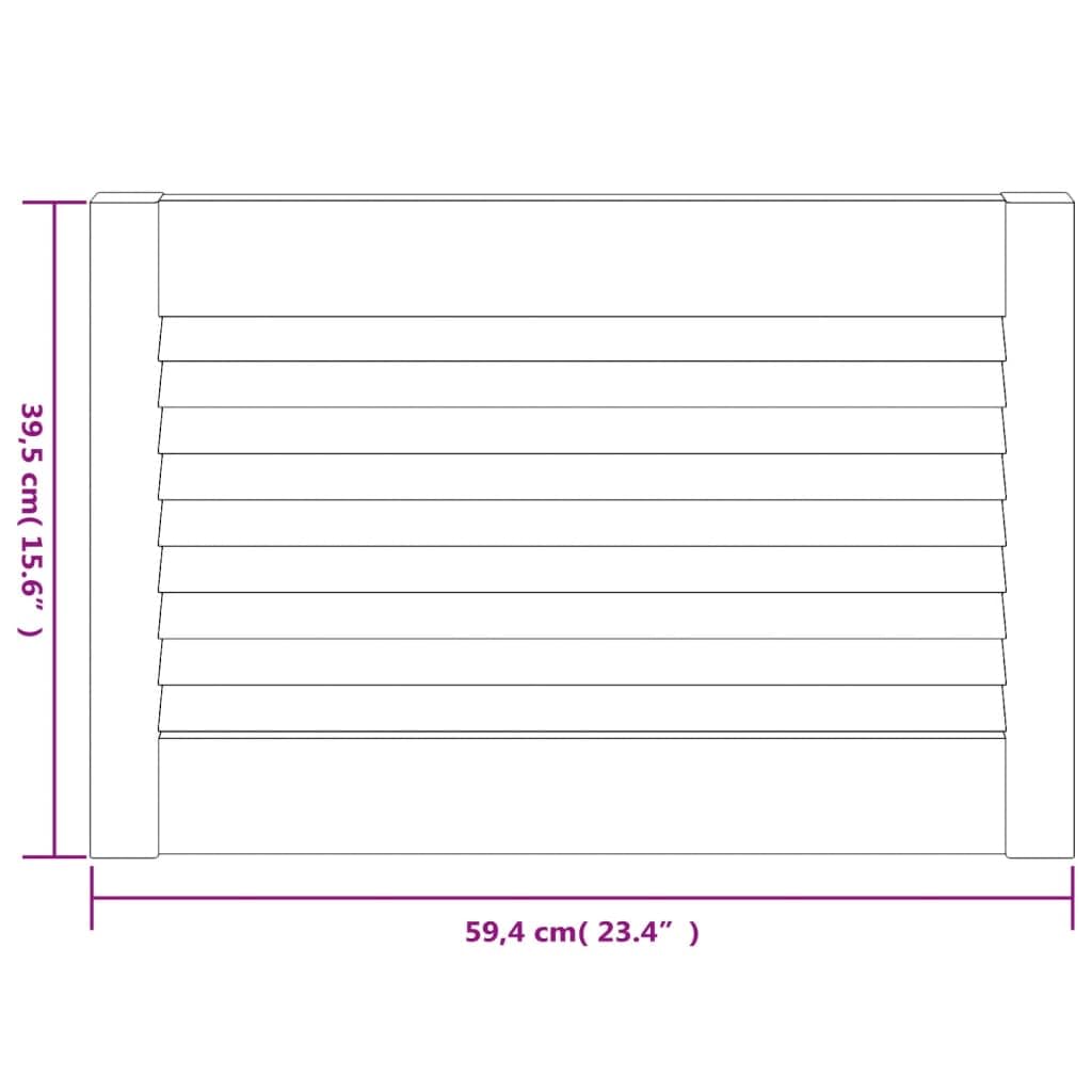 SKM Puerta de Armario de Lamas 4 uds Madera de Pino 39,5x59,4 cm,Bricolaje,Accesorios de Bricolaje,Ferretería para armarios,Puertas de armarios,Marrón,6.12 kg,151114