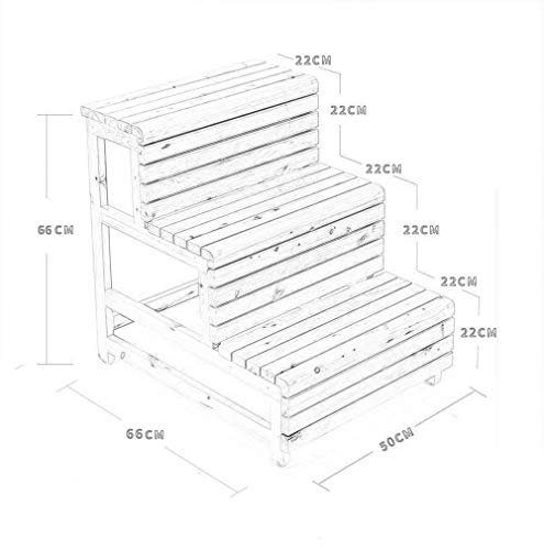 Taburete escalonado de madera plegable multifunción y banco de baño 3