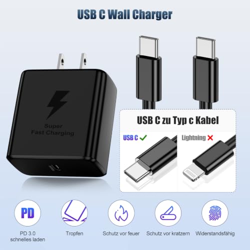 Cionum 2-Pack 60W USB-C Chargers w/ 6' Cables - image 3