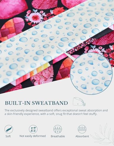 Image of Scrub Caps for Women with Buttons, Classic Surgical Caps | Double-Sided Printed, Adjustable,Long Hours, Sweatbands, Fabric Help Reduce Static Buildup
