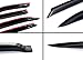 Cuztom Tuning JDM Smoke Window Visor Rain Guard Compatible with 1998-2002 6th Generation Honda Accord 4 Door Sedan