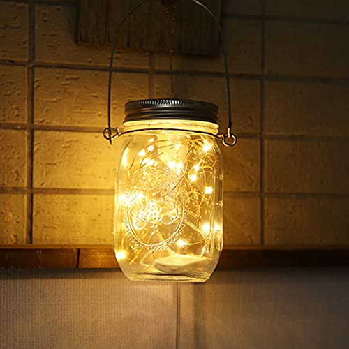 Lampada solare Mason Jar a LED, luce solare in
