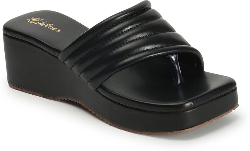 Picktoes One Toe Flatform Heels (Black, 5) (B0CLRSVKK8) Amazon Price History, Amazon Price Tracker