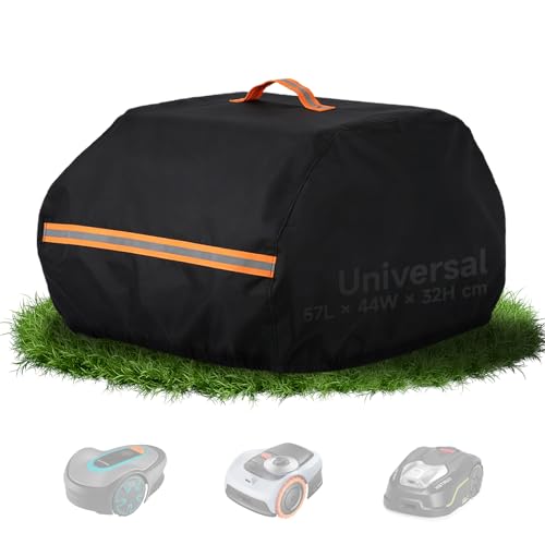 Biigdan 420D Oxford Imperméable Housse de Protection pour Robot Tondeuse,Coupe-Vent Housse de Protection pour Robot Tondeuse Automatique avec Cordon Elastique...