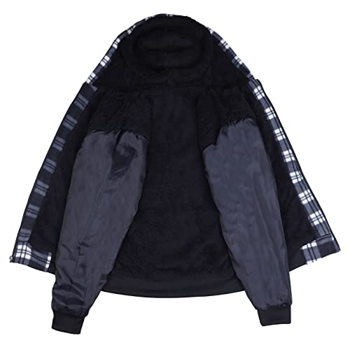 Image of Gary Com Heavyweight Sherpa Hoodies for Men, Thick Fleece Lined Full Zip Up Winter Warm Sweatshirts Work Jackets