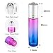 SXUDA Glass Roller Bottles UV Protection 24 Pack 10 ml Gradient Color Essential Oil Roller Bottles with Stainless Steel Roller Balls (2 Dropper, 6 Extra Roller Balls, 2 Bottle Opener, 30 labels)