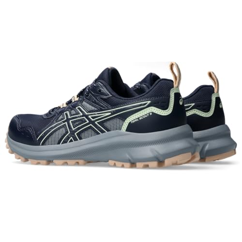 ASICS Women's Trail Scout 3 Running Shoe, 7, Midnight/Whisper Green