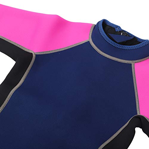 Roupa de Mergulho Infantil de 2mm, Manga Longa, Protetor Solar, Mantém Aquecido Com Zíper Suave, 3 T