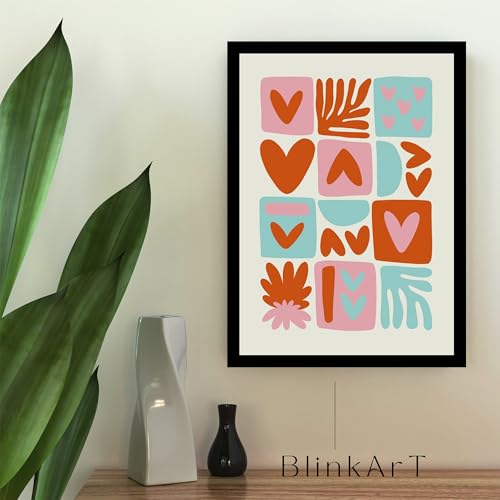 Image of BLINKART Trendy Abstract Wall Art Painting Print Design | Aesthetic Wall Decor Photo Artwork Frame Decoration Hanging For Home Bedroom Living Room Office Wall Decor | T065 | 13x10 Inches