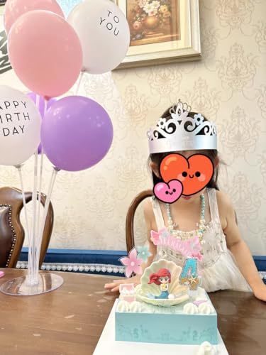 Birthday Number Candle, Starfish Glitter Sequins Number Candle, Sea Ocean Beach Themed Numeral Birthday Candles (Number 4)